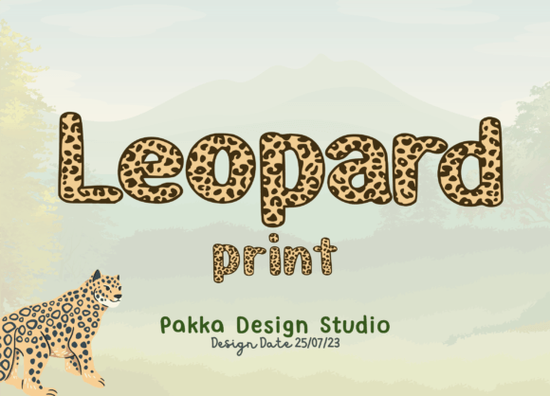 Leopard Print Font